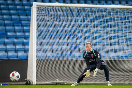 Goalkeeper Egil Selvik of the Norwegian national football
