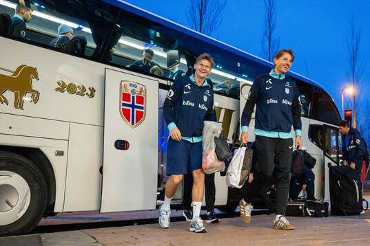 David Møller Wolfe and Sander Berge of the Norwegian