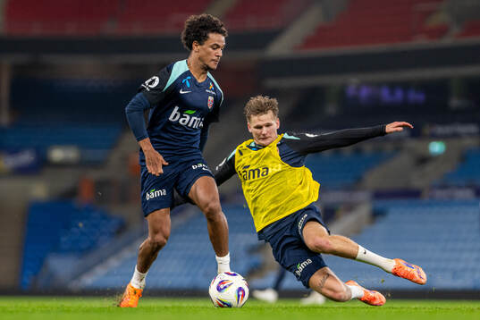 Oscar Bobb and David Møller Wolfe of the Norwegian