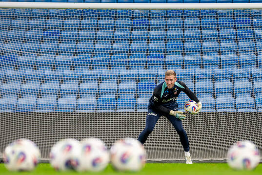 Goalkeeper Egil Selvik of the Norwegian national football