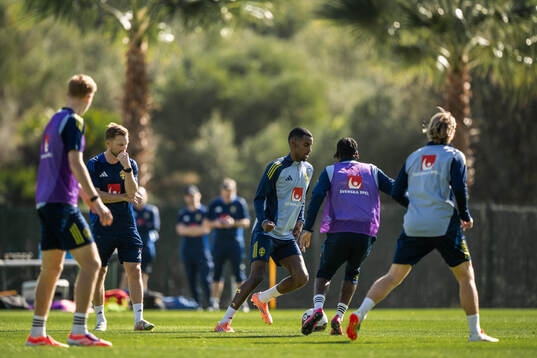 Alexander Isak of the Swedish national football team