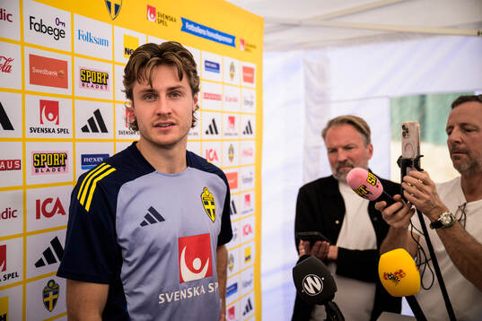 Mattias Svanberg of the Swedish national football team
