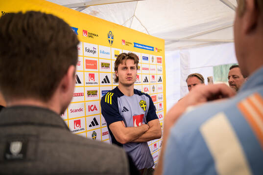Mattias Svanberg of the Swedish national football team