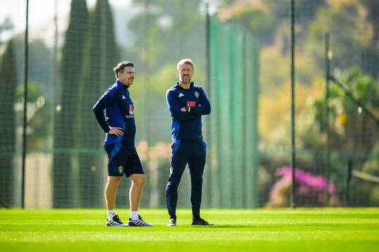 Sports psychologist Daniel Ekvall and head coach Graham