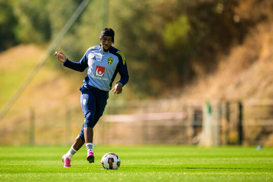 Anthony Elanga of the Swedish national football team