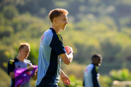Hugo Larsson of the Swedish national football team