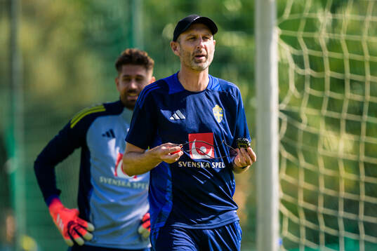 Assistant coach Andreas Georgson of the Swedish national