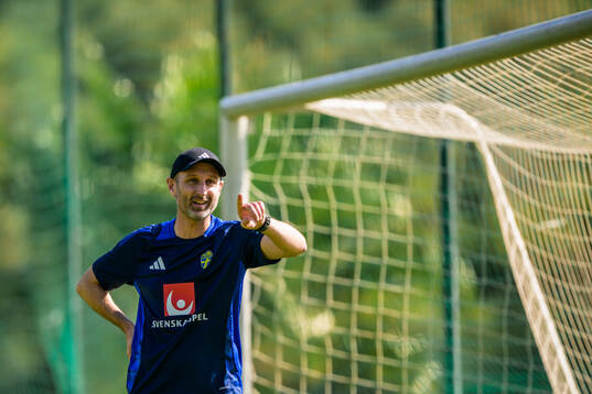 Assistant coach Andreas Georgson of the Swedish national