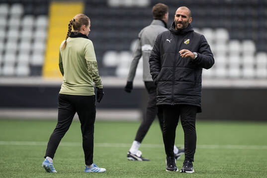 Anna Anvegård and coach Mak Lind