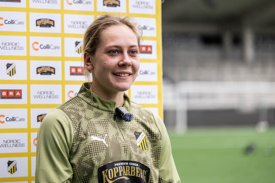 Alice Bergström is interviewed
