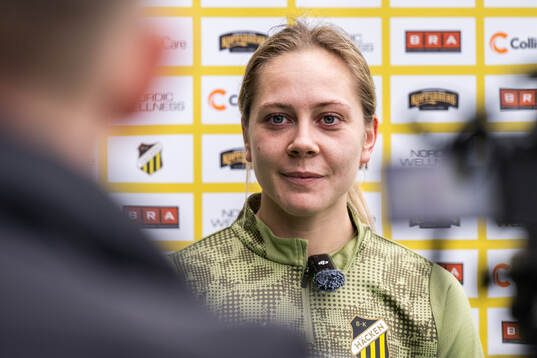 Alice Bergström is interviewed