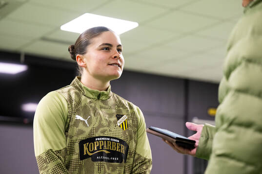 Hanna Wijk is interviewed