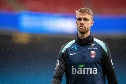 Kristoffer Ajer of the Norwegian national football team