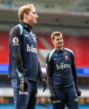 Alexander Sørloth of the Norwegian national football team
