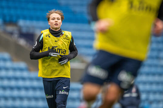 Andreas Schjelderup of the Norwegian national football team