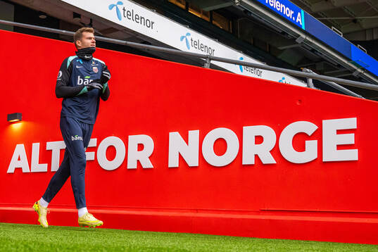 Alexander Sørloth of the Norwegian national football team