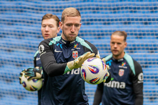 Goalkeeper Egil Selvik of the Norwegian national football