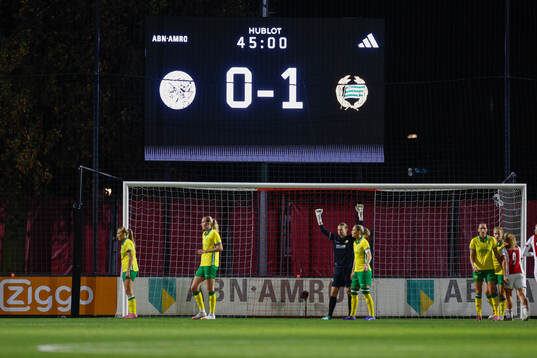 General view of the scoreboard