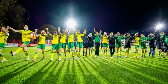 Players of Hammarby celebrates