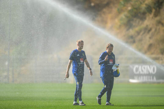 Head coach Graham Potter and assistant coach Björn Hamberg