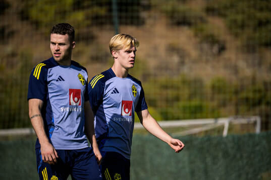 Gabriel Gudmundsson and Lucas Bergvall of the Swedish