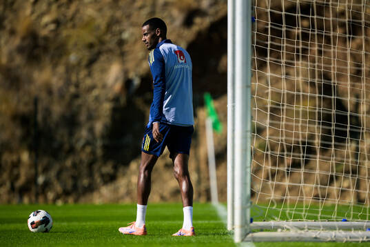 Alexander Isak of the Swedish national football team