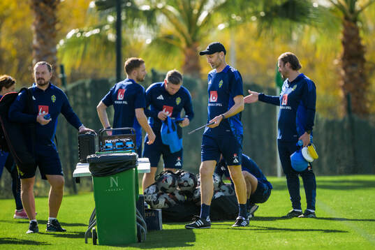 Assistant coach Andreas Georgson of the Swedish national