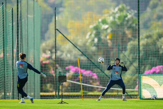 Goalkeepers Jacob Widell Zetterström and Noel Törnqvist
