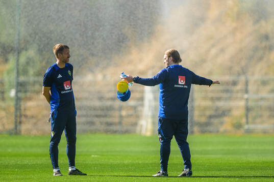 Head coach Graham Potter and assistant coach Björn Hamberg