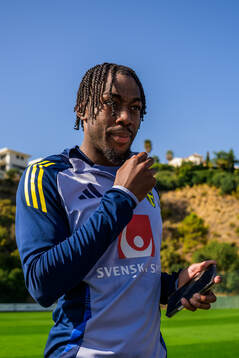 Anthony Elanga of the Swedish national football team