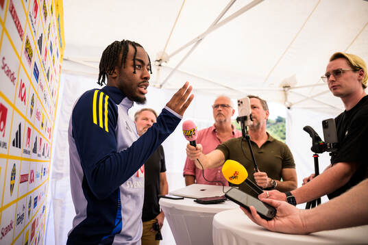 Anthony Elanga of the Swedish national football team