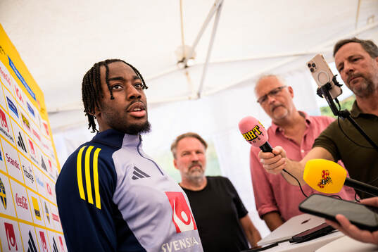 Anthony Elanga of the Swedish national football team