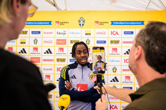 Anthony Elanga of the Swedish national football team