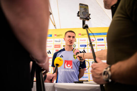 Gustav Lagerbielke of the Swedish national football team