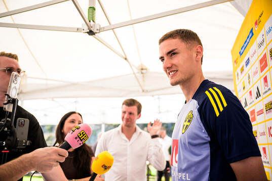 Gustav Lagerbielke of the Swedish national football team