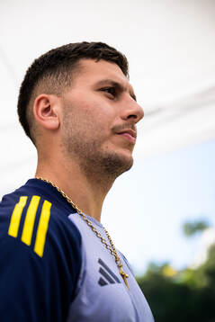 Roony Bardghji of the Swedish national football team
