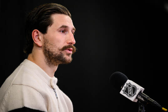 Filip Forsberg of Nashville Predators at a press conference