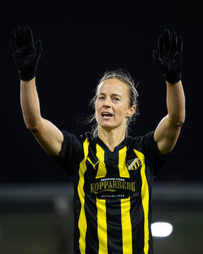Aivi Luik of Häcken celebrate