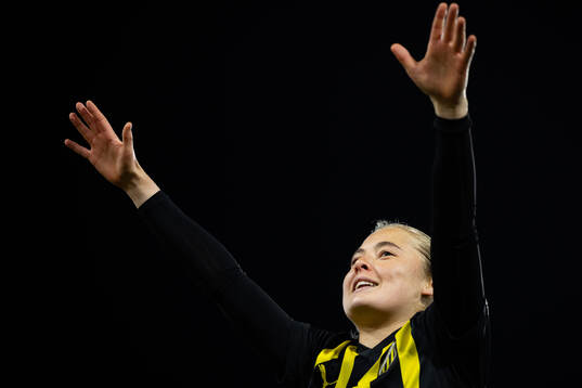 Paulina Nyström of Häcken celebrate