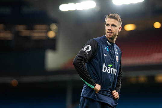 Kristoffer Ajer of the Norwegian national football team