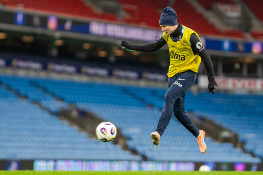 Andreas Schjelderup of the Norwegian national football team