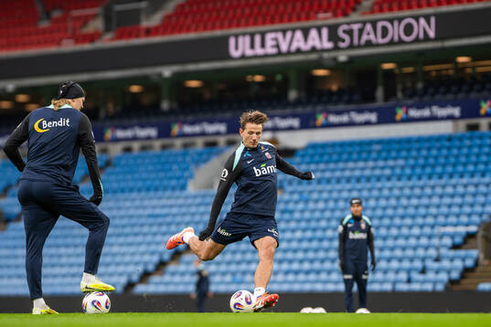 Sander Berge of the Norwegian national football team