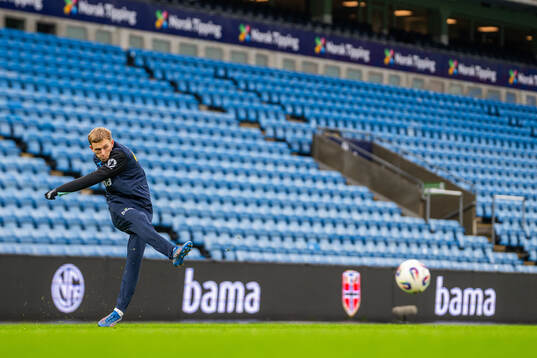 Marcus Holmgren Pedersen of the Norwegian national football
