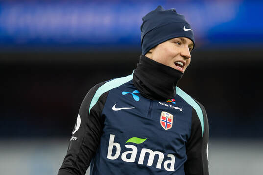 Andreas Schjelderup of the Norwegian national football team