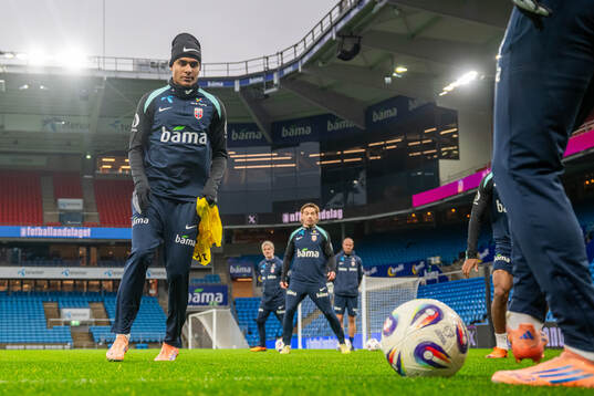Antonio Nusa of the Norwegian national football team