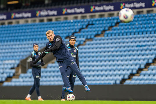 Marcus Holmgren Pedersen of the Norwegian national football