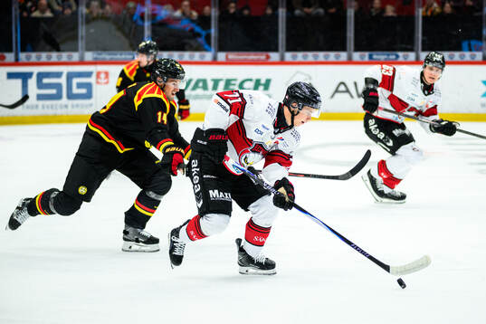 Brynäs Robert Hägg och Malmö Redhawks Isac Nilsson