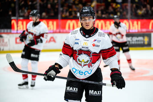 Malmö Redhawks Axel Sundberg deppar