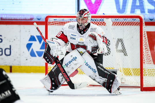 Malmö Redhawks målvakt Oskar Blomgren