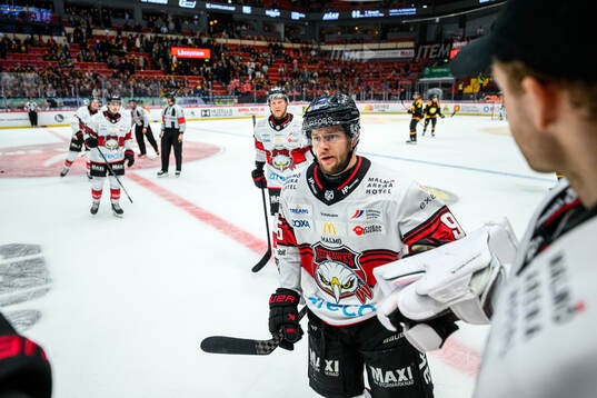 Malmö Redhawks Carl Persson jublar